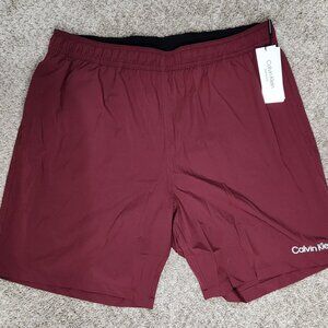 Calvin Klein Swimwear Men's Swim Trunks with Liner (Large) NWT